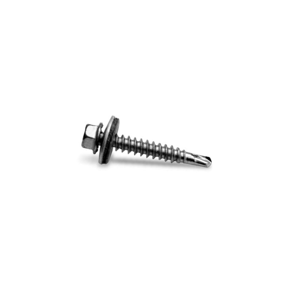 Selbstbohrende Sechskantblechschraube 6×25 mm mit Dichtscheibe Ø16 mm – ETA & bauaufsichtlich zugelassen (Edelstahl A2 / EPDM)