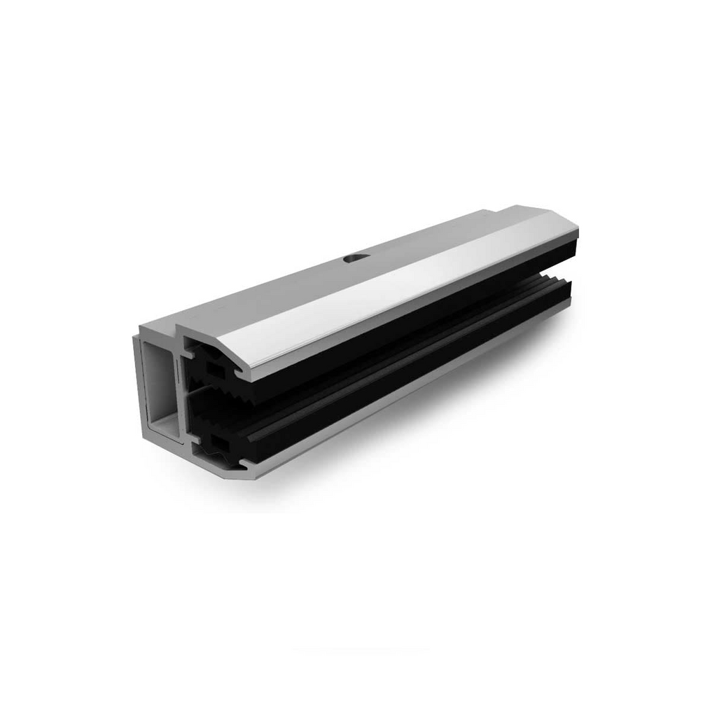Endklemme für Laminatmodule – 6,8–8,0 mm Glasstärke (Aluminium, EPDM)