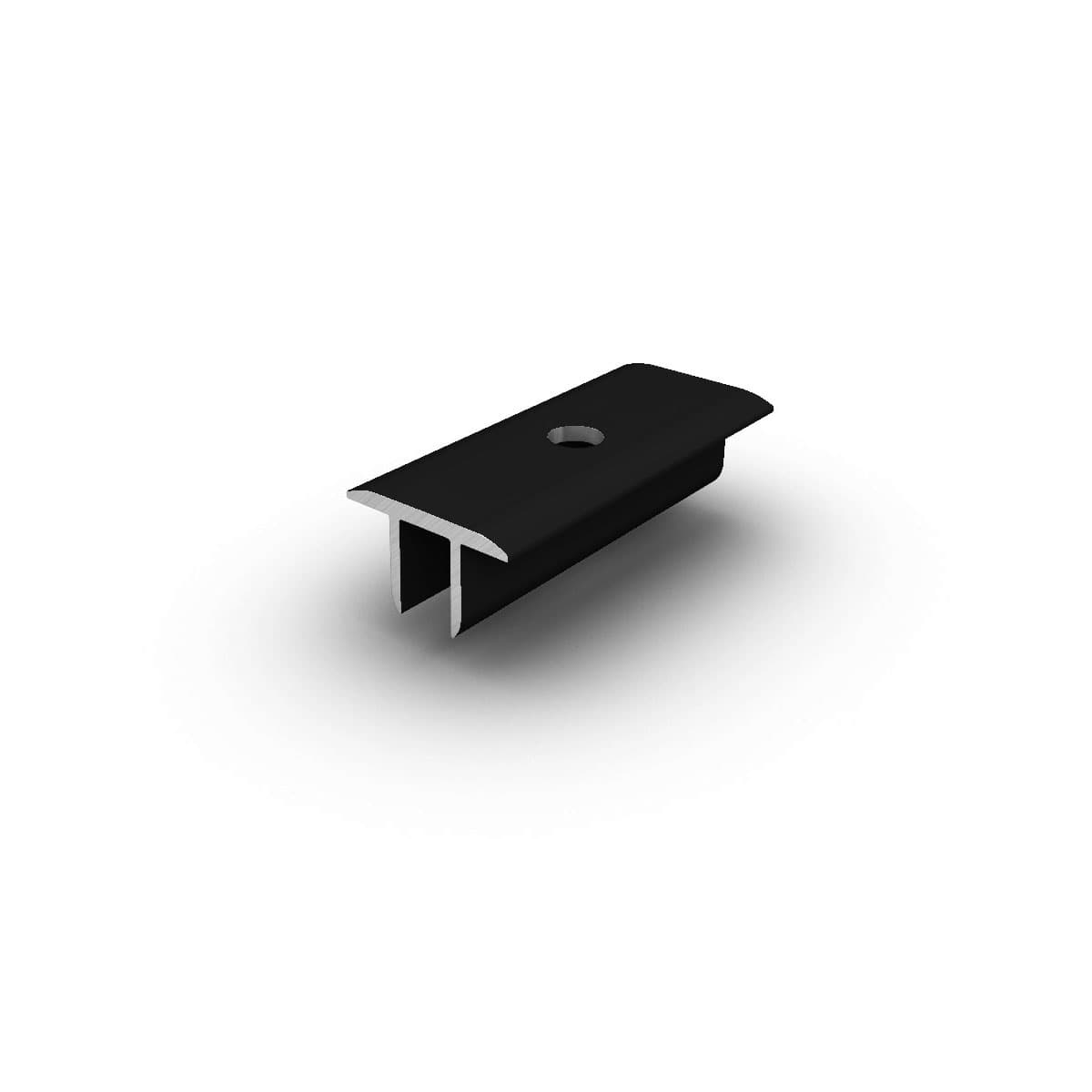 K2 Modulmittelklemme XS – schwarz eloxiert, 65 mm Länge, 13 mm Modulabstand (Aluminium)