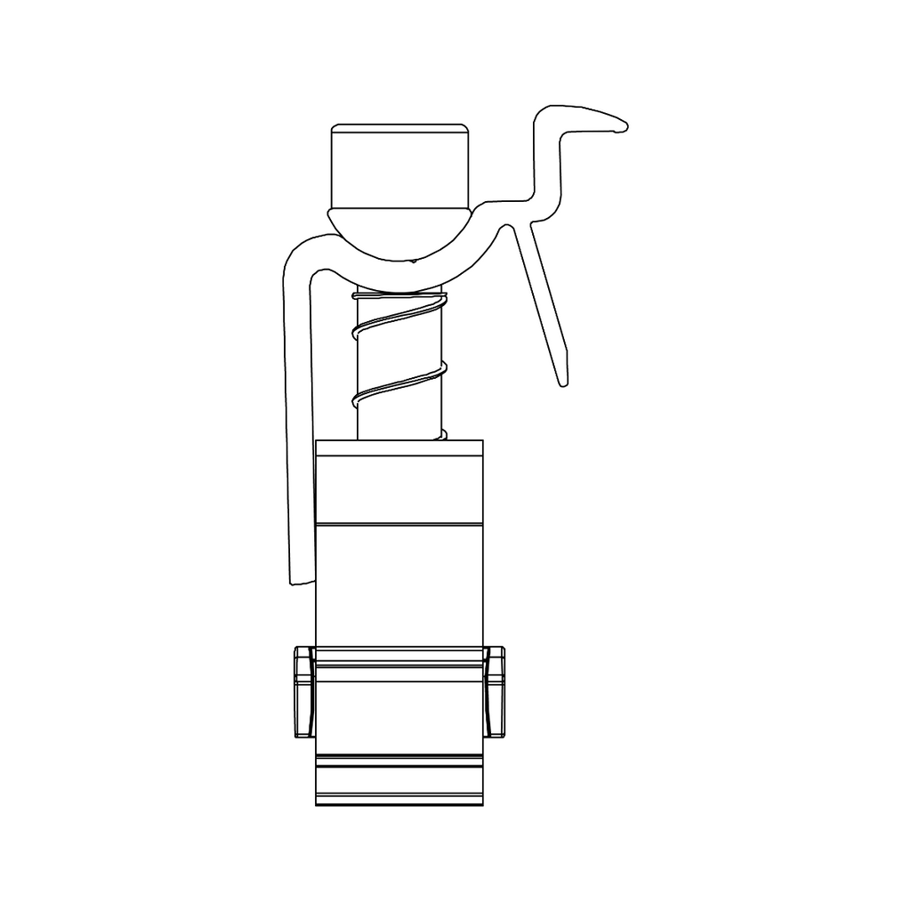 Universal Modulendklemme – Klickfunktion für Rahmenhöhen 30–42 mm (Aluminium / Edelstahl A2 / POM)