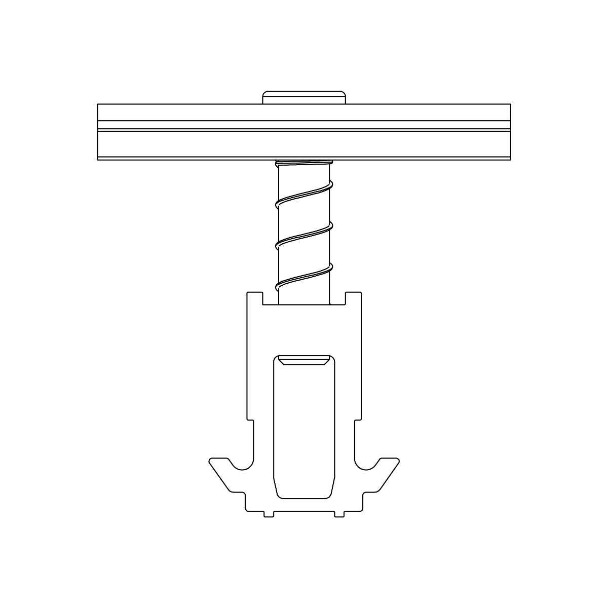 Universalmittelklemmen Set – schwarz eloxiert, für K2 Dome 6 System (Aluminium / Edelstahl)
