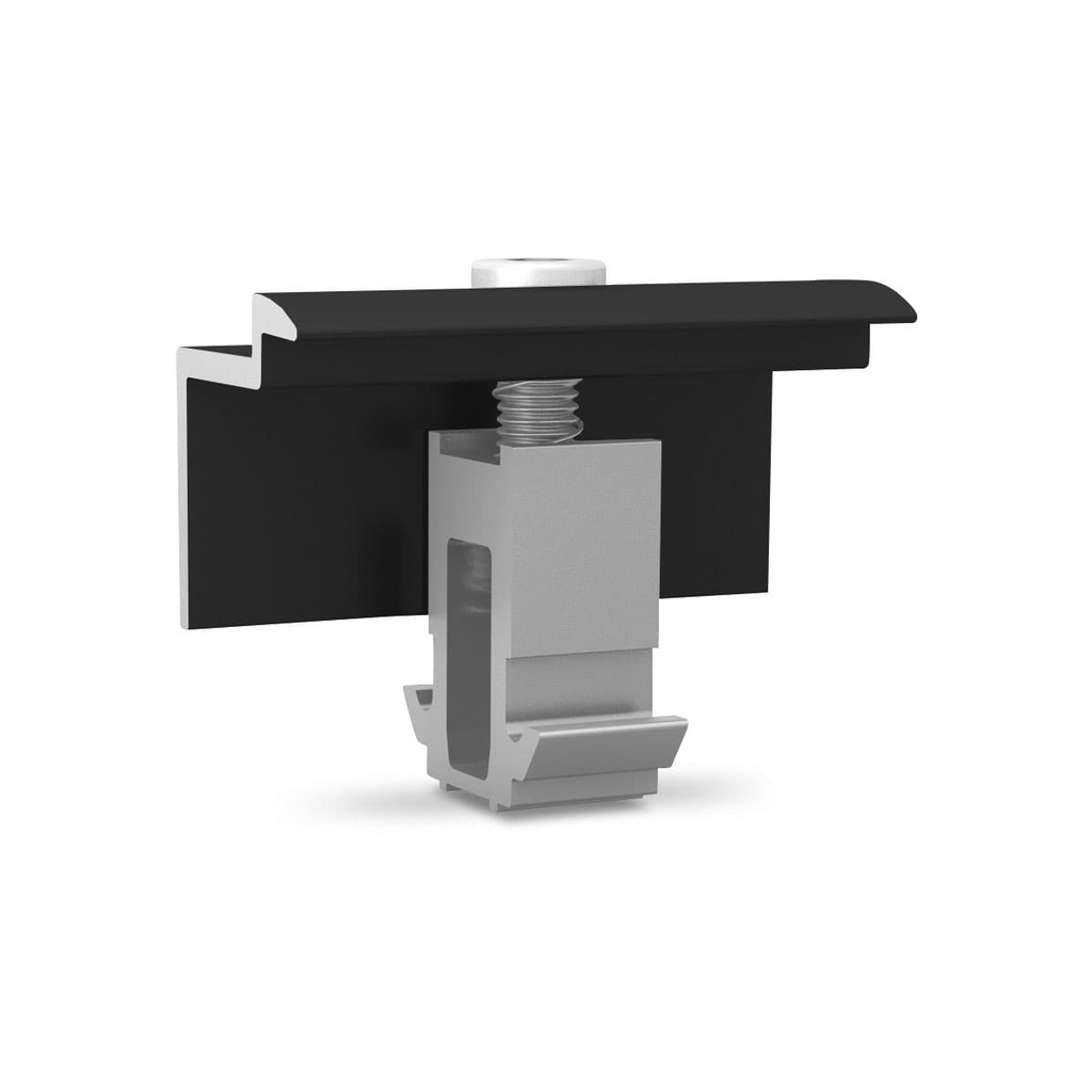 Universalendklemmen Set – schwarz eloxiert, für K2 Dome 6 System (Aluminium / Edelstahl)