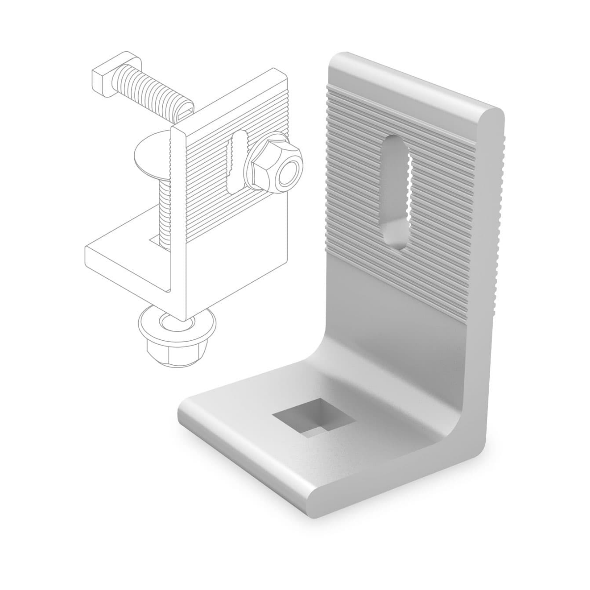 Anbindungsset – SingleRail an SolidHook