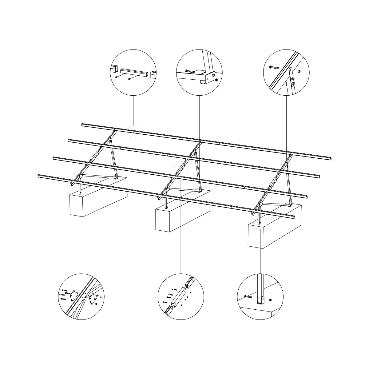 P-Rack System – Montagesystem für Freiflächen-PV