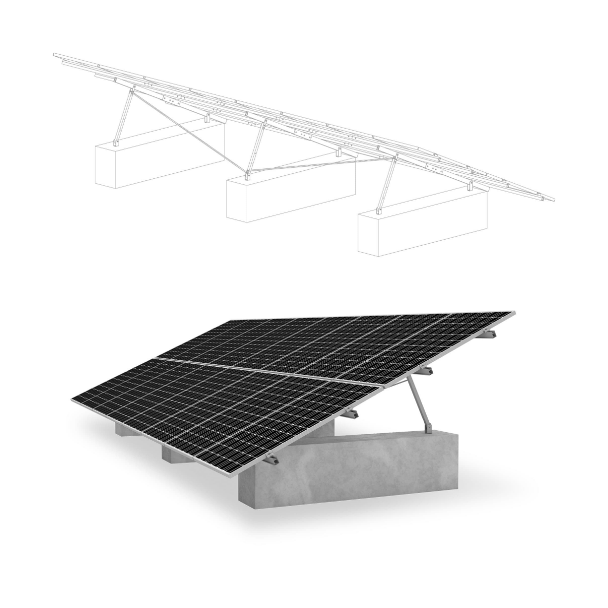 A-Rack System – Montagesystem für Freiflächen-PV