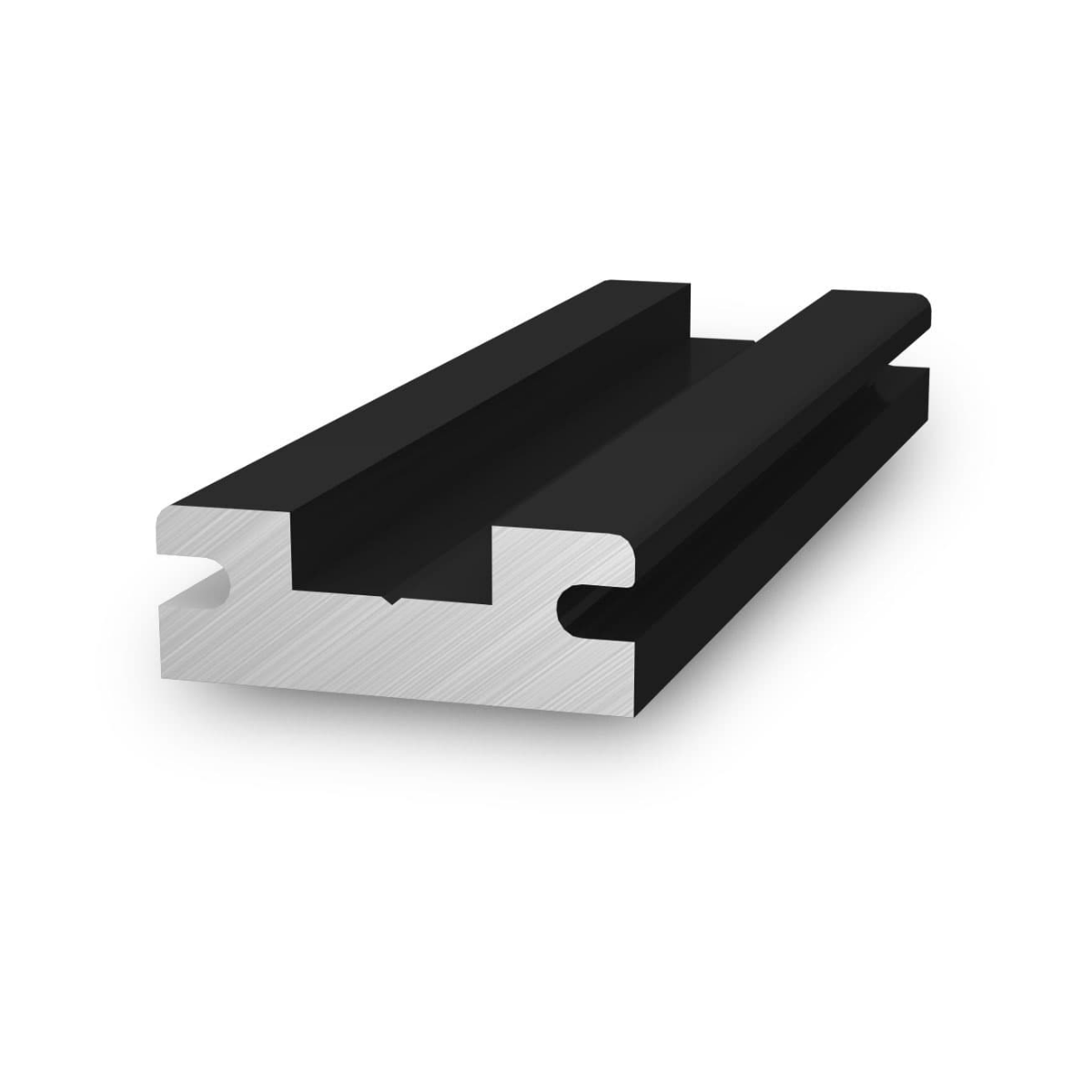 Schienenverbinder – für K2 InsertionRail, schwarz eloxiert