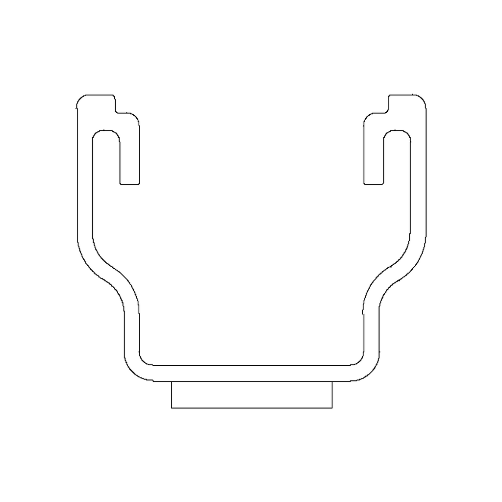 Kurzschiene – 250 mm, für Trapezblechdächer