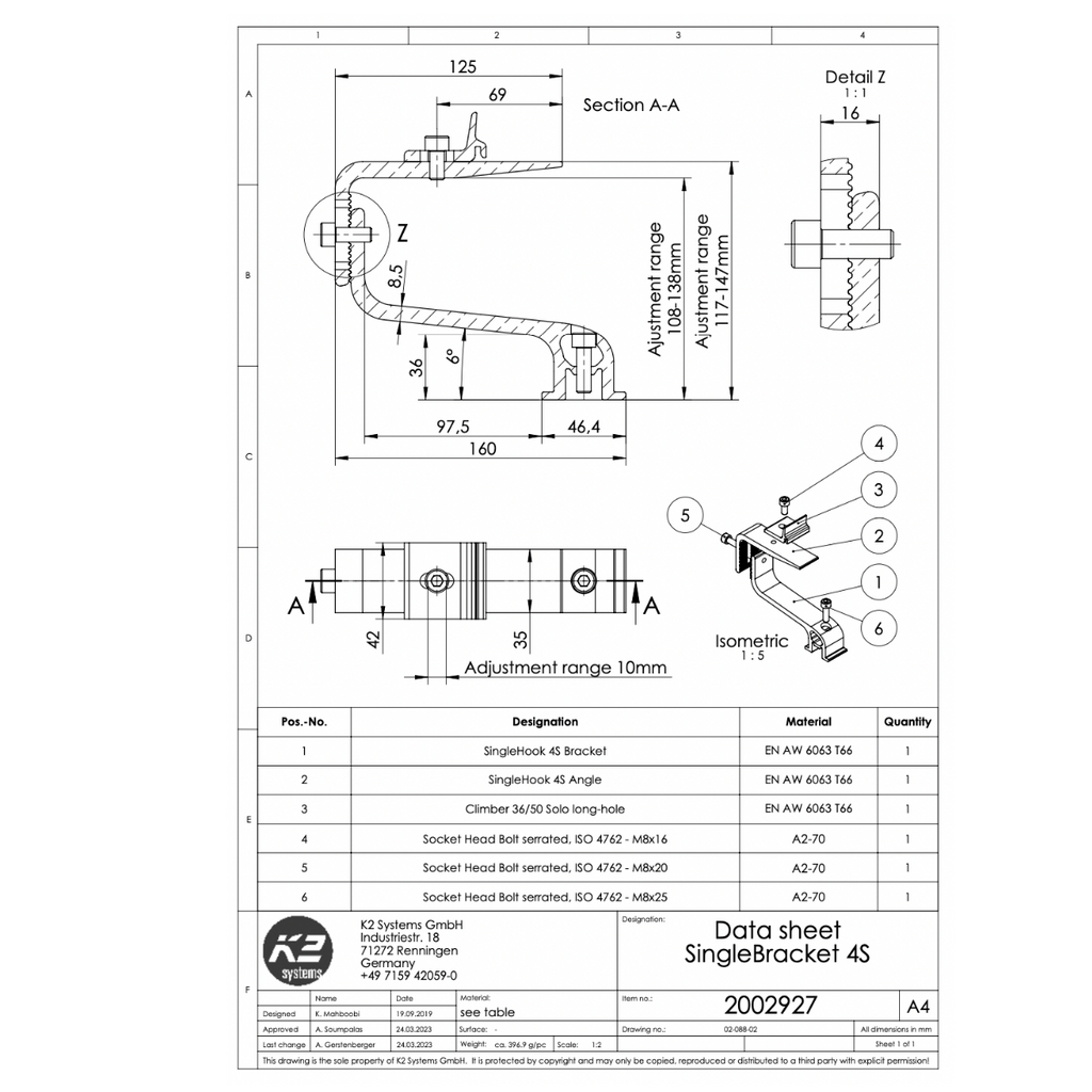 SingleHook 4S – Ausleger inkl. Climber