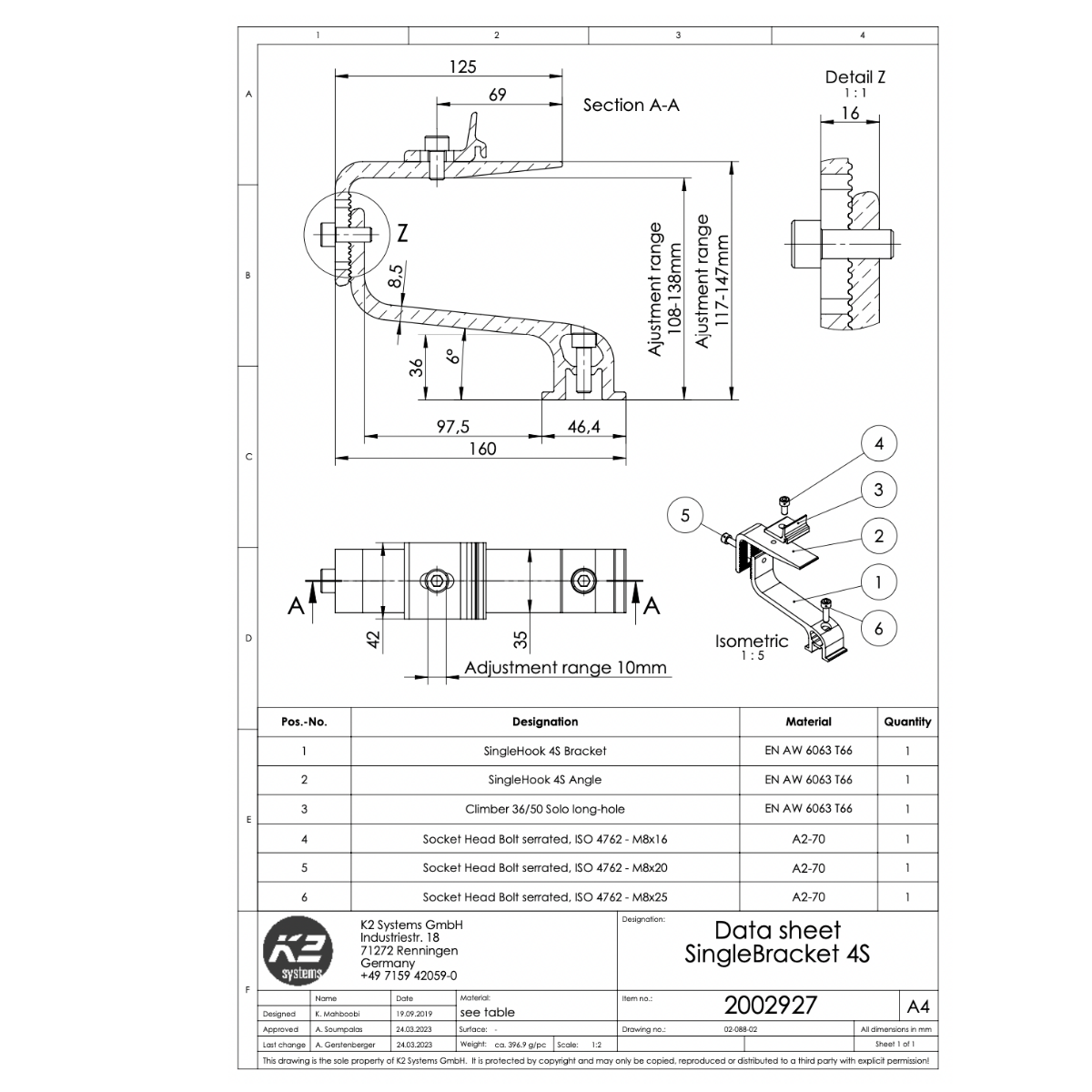 SingleHook 4S – Ausleger inkl. Climber