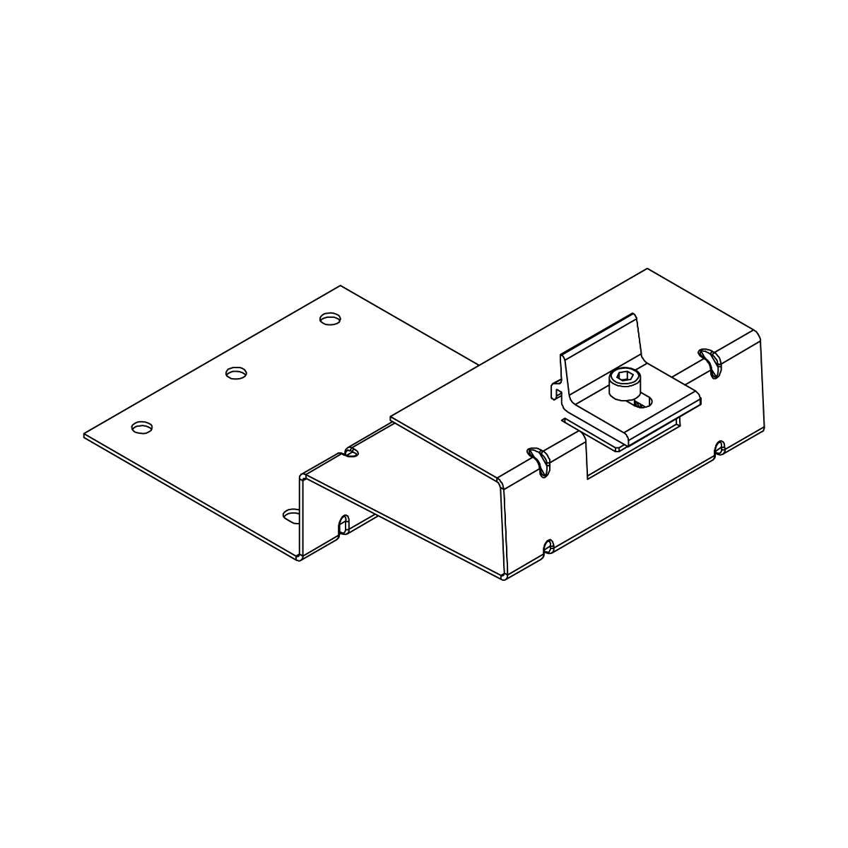 K2 Systems Dachhaken für flache Betondachsteine (BS EN 490) – SingleRail Montage inkl. Climber 36/50 (Edelstahl 1.4301)