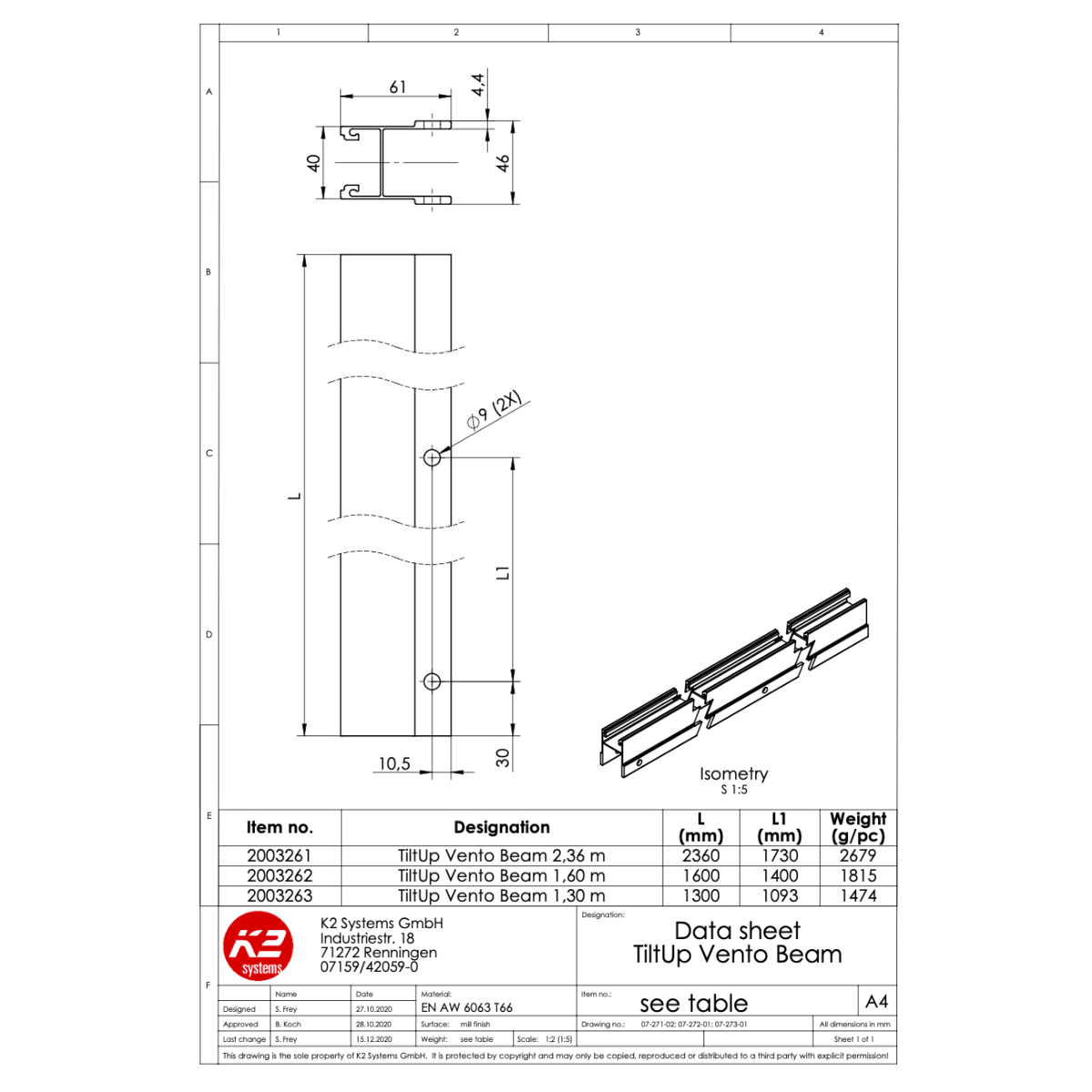 TiltUp Vento – Obergurt