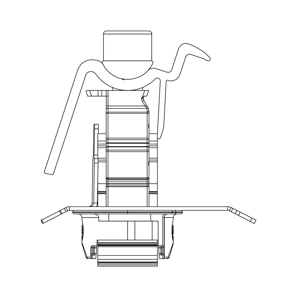 K2 Universal Modulendklemme 30–40 mm – Schwarz eloxiert