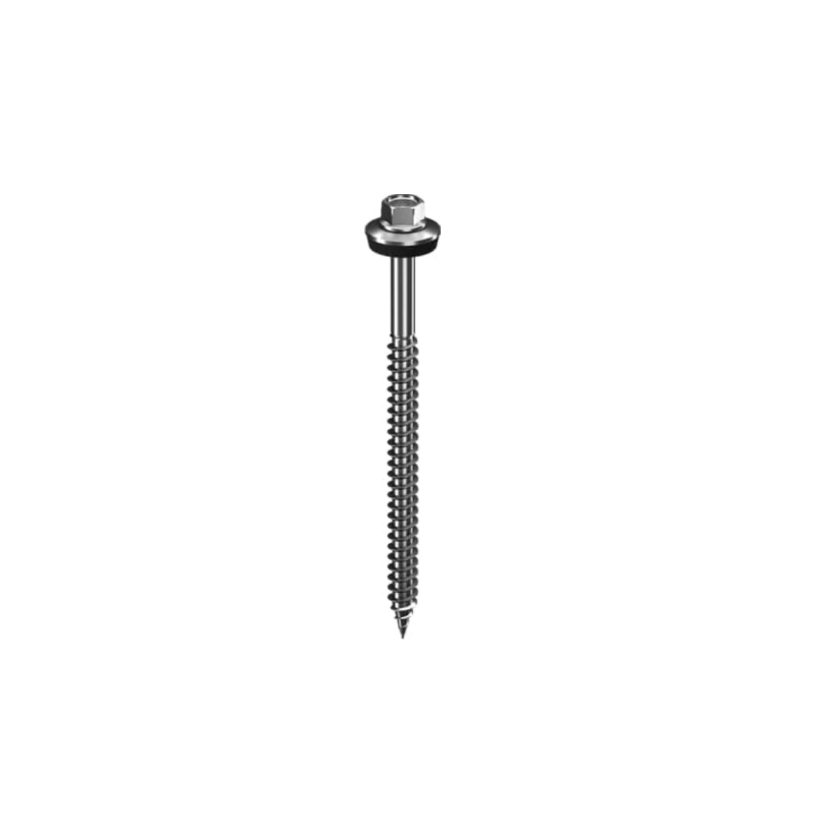 Bohrschraube 6,8×140 mm – für K2 SpliceFoot mit montierter Dichtscheibe (Edelstahl A2 / gehärtete Stahlspitze)