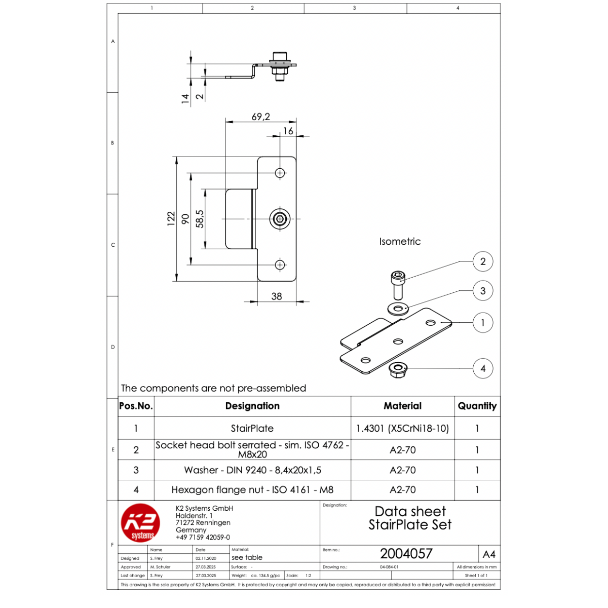 K2 StairPlate – Montageplatte für Micro Inverter & Optimizer