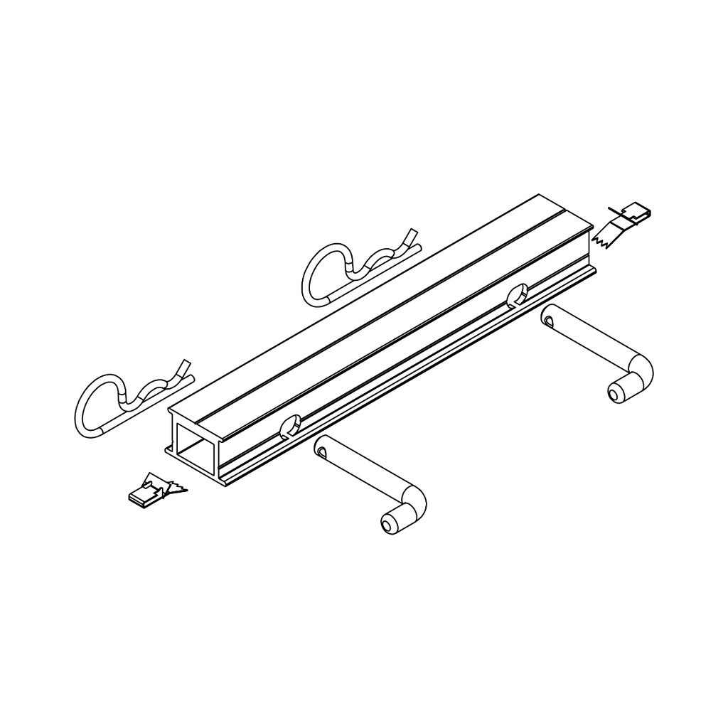 K2 Dome 6 – Schienenverbinder Set