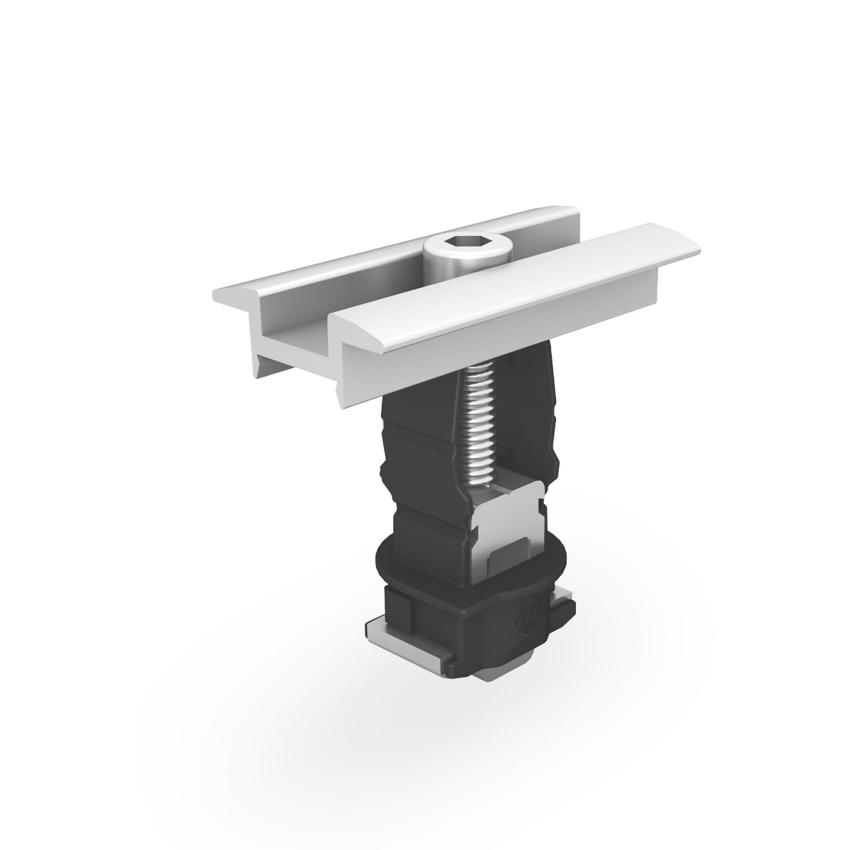 Universal Modulmittelklemme – für Rahmenhöhen 25–40 mm (Aluminium / Edelstahl A2 / Badamid B70)