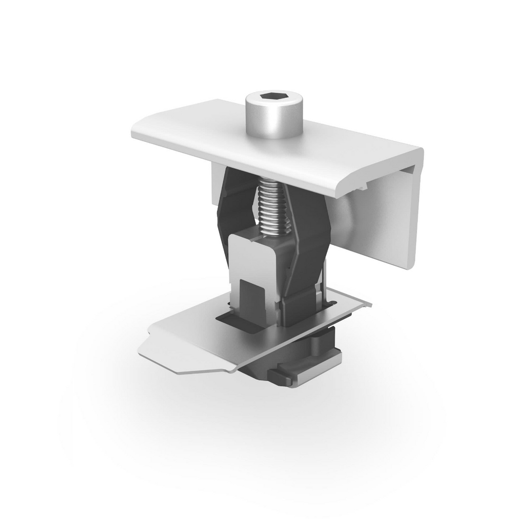 Universal Modulendklemme – für Rahmenhöhen 25–37 mm (Aluminium / Edelstahl A2 / Badamid B70)