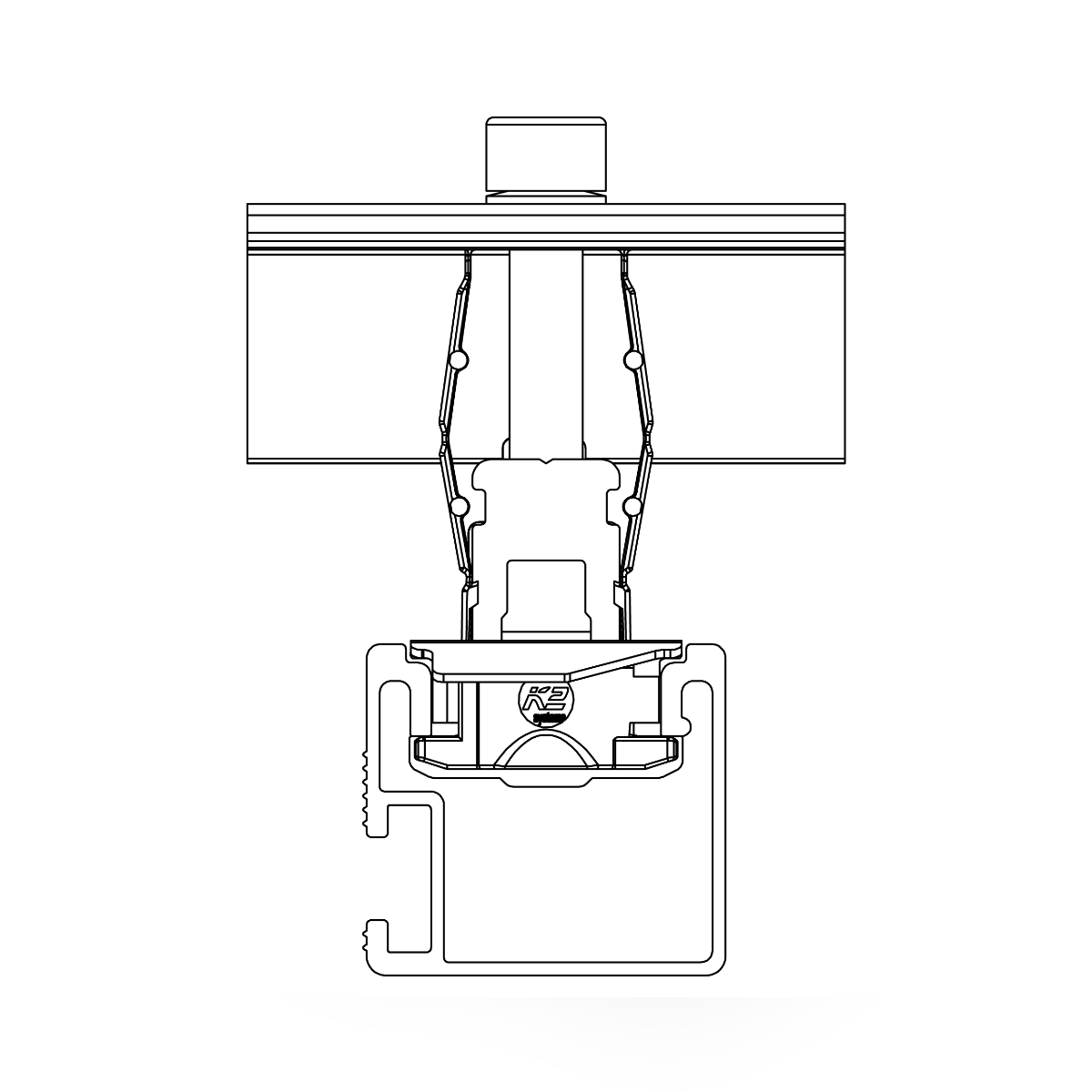 Universal Modulendklemme – für Rahmenhöhen 25–37 mm (Aluminium / Edelstahl A2 / Badamid B70)