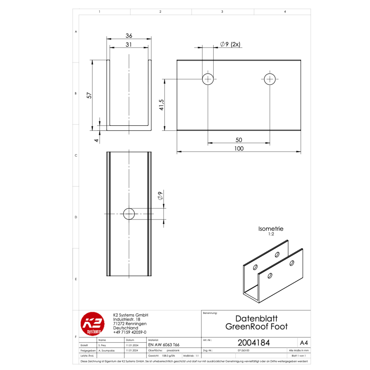 GreenRoof Foot – Verbindungselement für GreenRoof Systeme