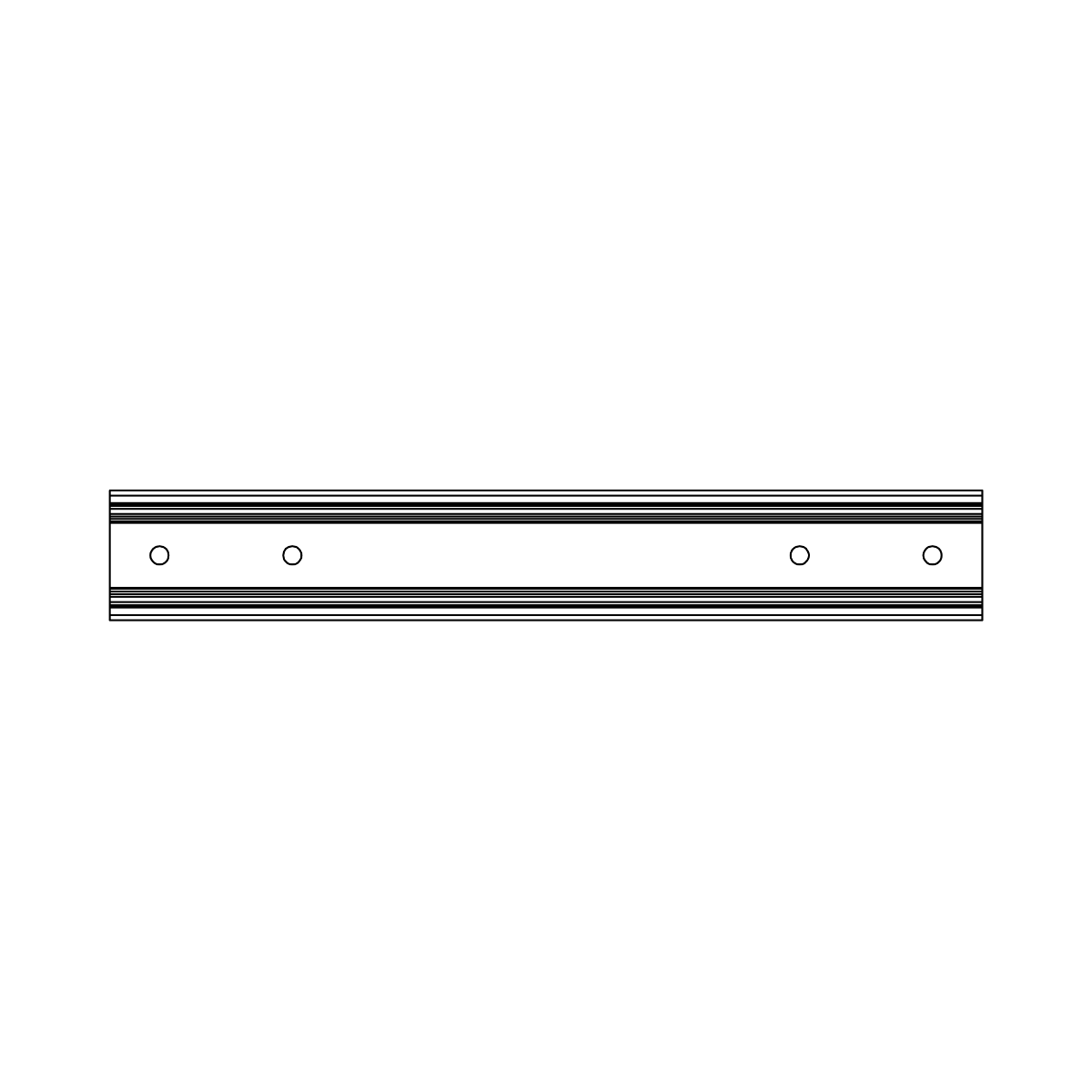 K2 Kurzschiene 250 mm – Für Wellblecheindeckungen