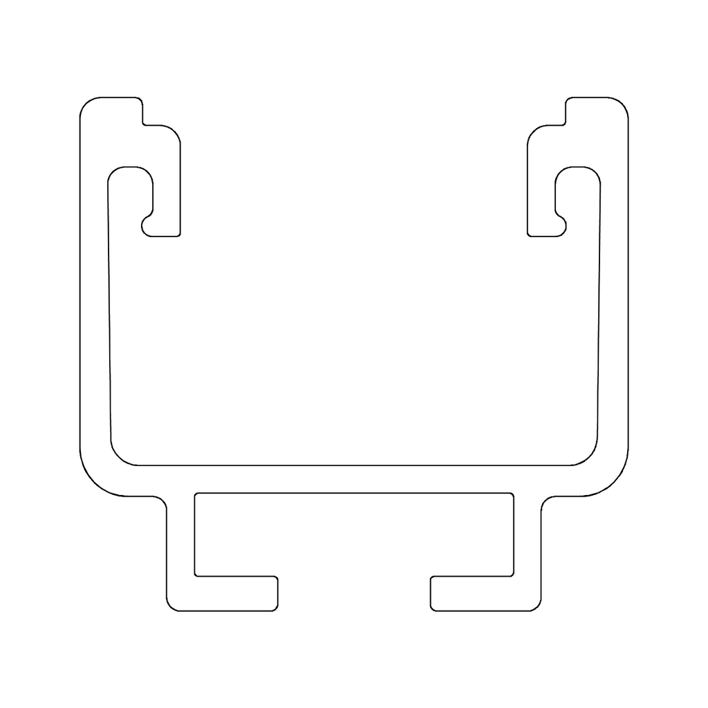 Montageschiene 5,95 m – Aluminium EN AW-6063 T66