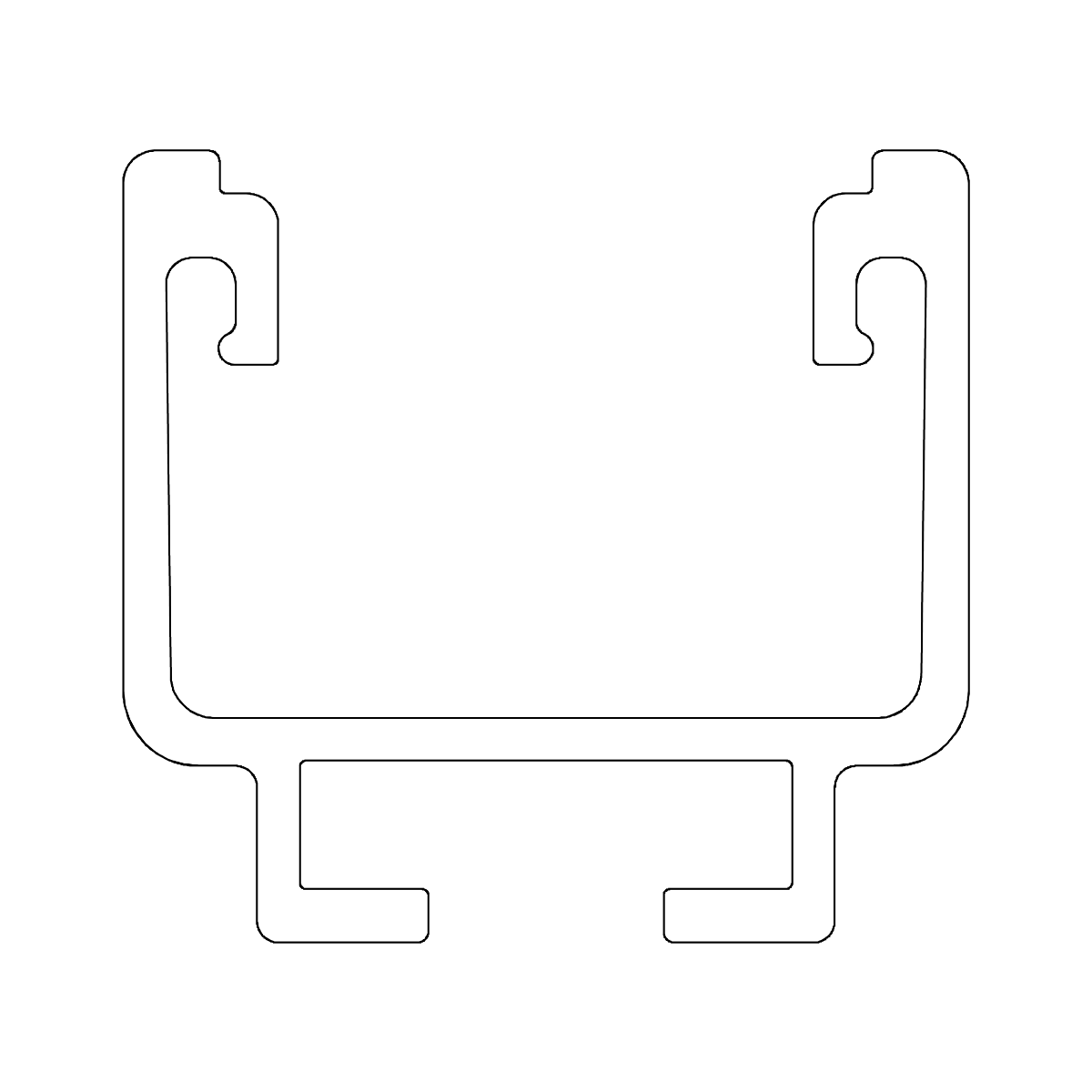 Montageschiene 5,95 m – Aluminium EN AW-6063 T66