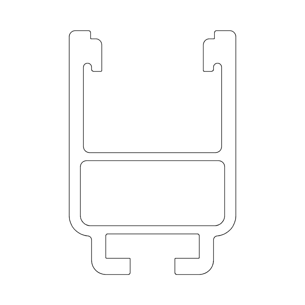 Montageschiene 5,95 m – Aluminium EN AW-6063 T66