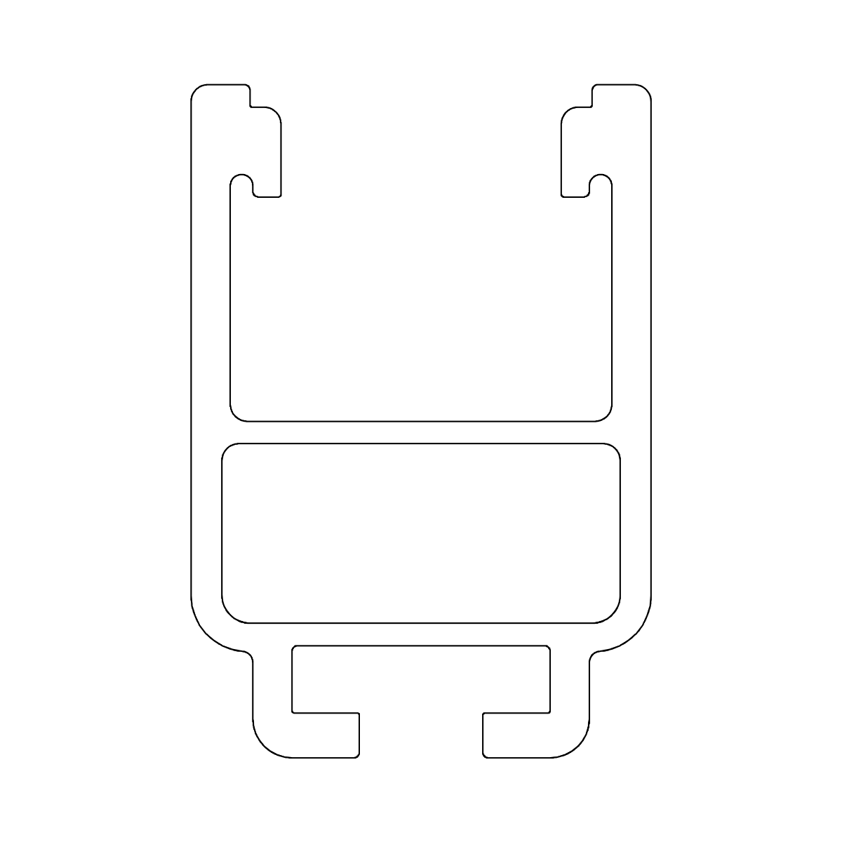 Montageschiene 5,95 m – Aluminium EN AW-6063 T66