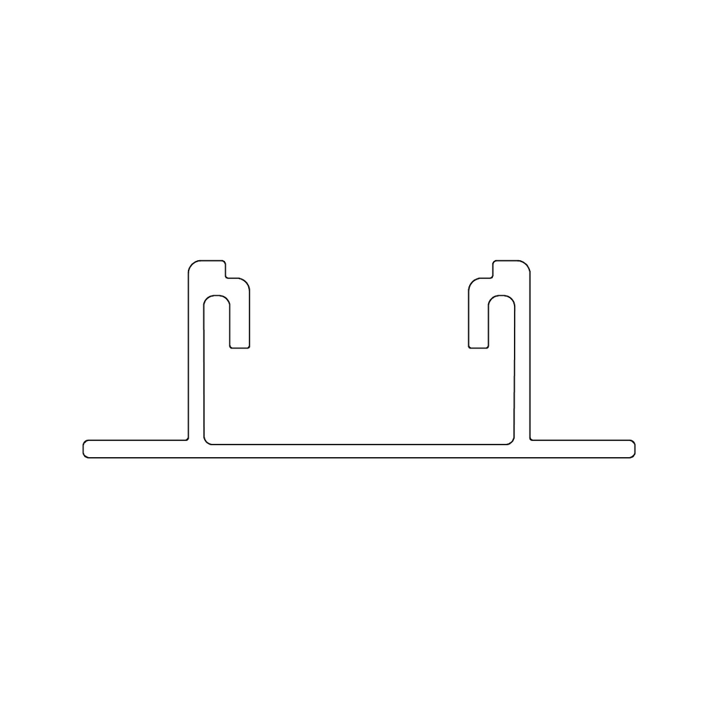 Schnellmontageschiene 4,80 m – Aluminium EN AW-6063 T66
