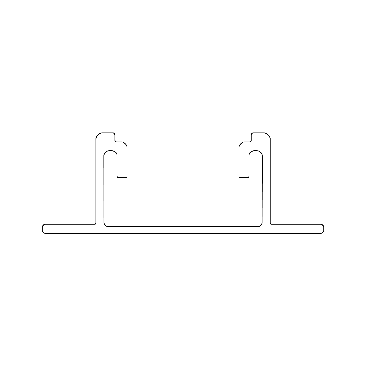 Schnellmontageschiene 4,80 m – Aluminium EN AW-6063 T66