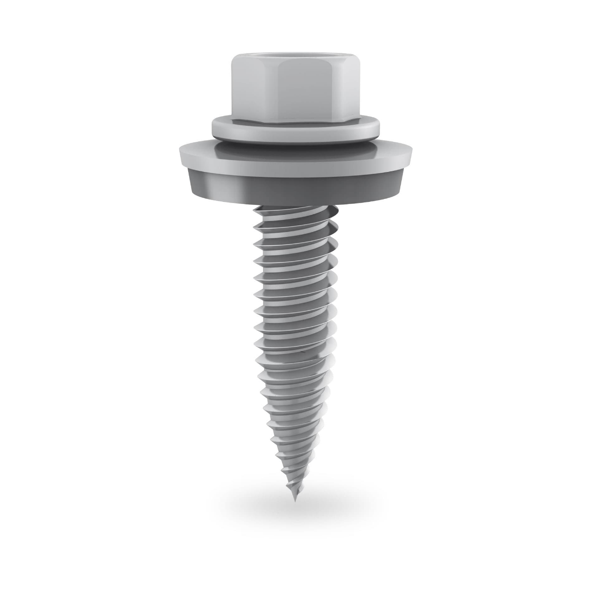 Gewindeformende Sechskantblechschraube 6×25 mm – spanlos (Edelstahl A2 / EPDM)