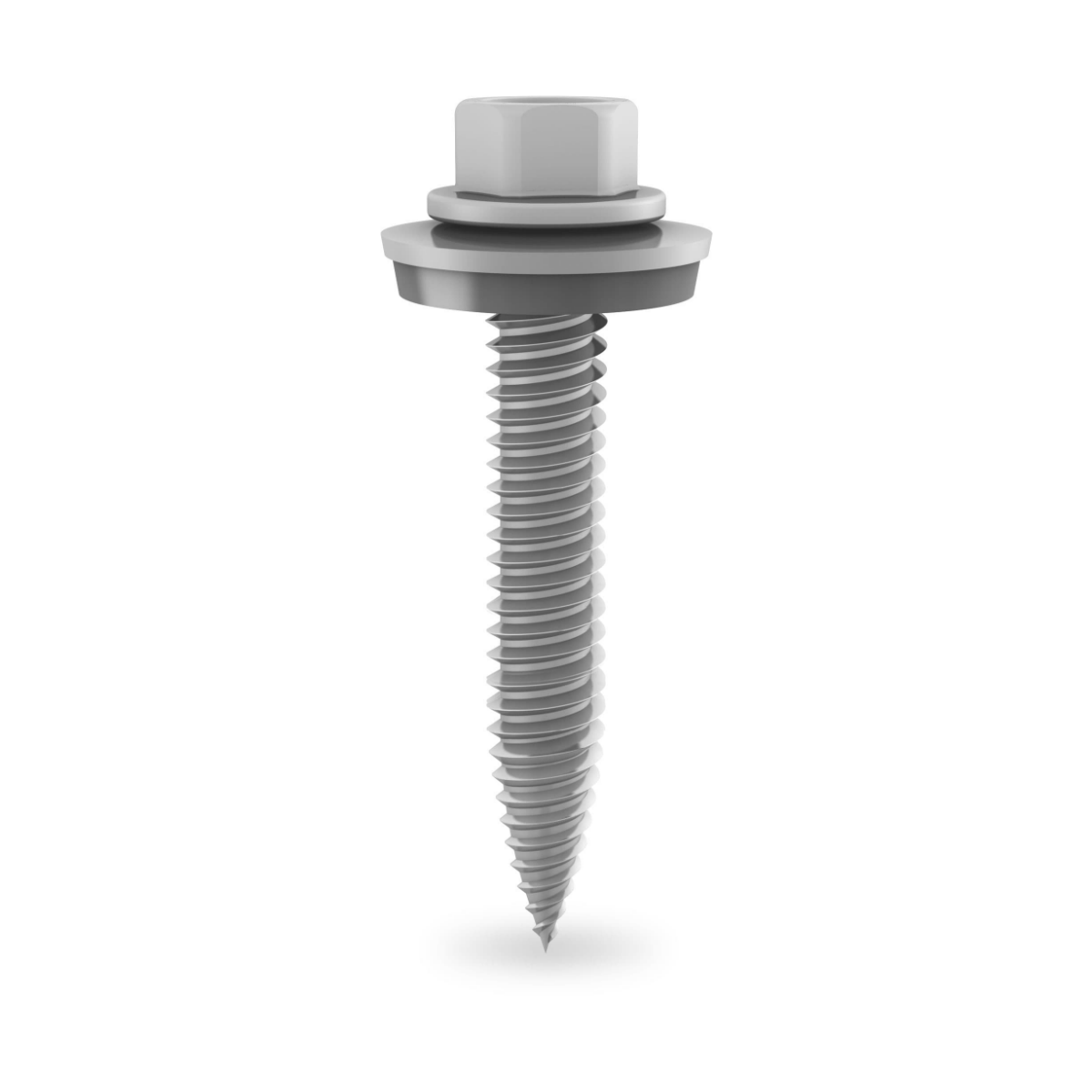 Gewindeformende Sechskantblechschraube 6×38 mm – spanlos (Edelstahl A2 / EPDM)