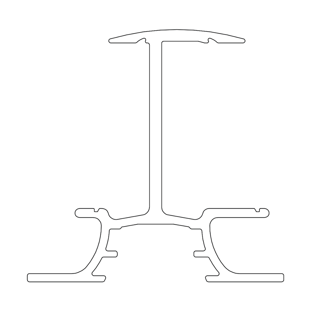 InsertionRail 2.0 – Aluminium EN AW 6063 T66, schwarz eloxiert
