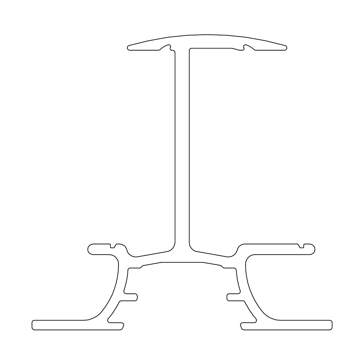 InsertionRail 2.0 – Aluminium EN AW 6063 T66, schwarz eloxiert