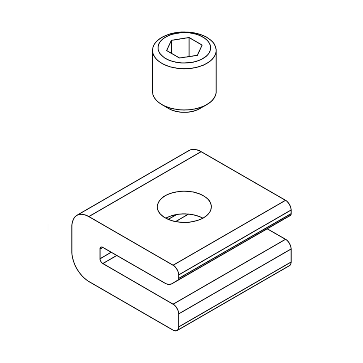 FixStop 2.0 – Aluminium EN AW-6063 T66 / Edelstahl