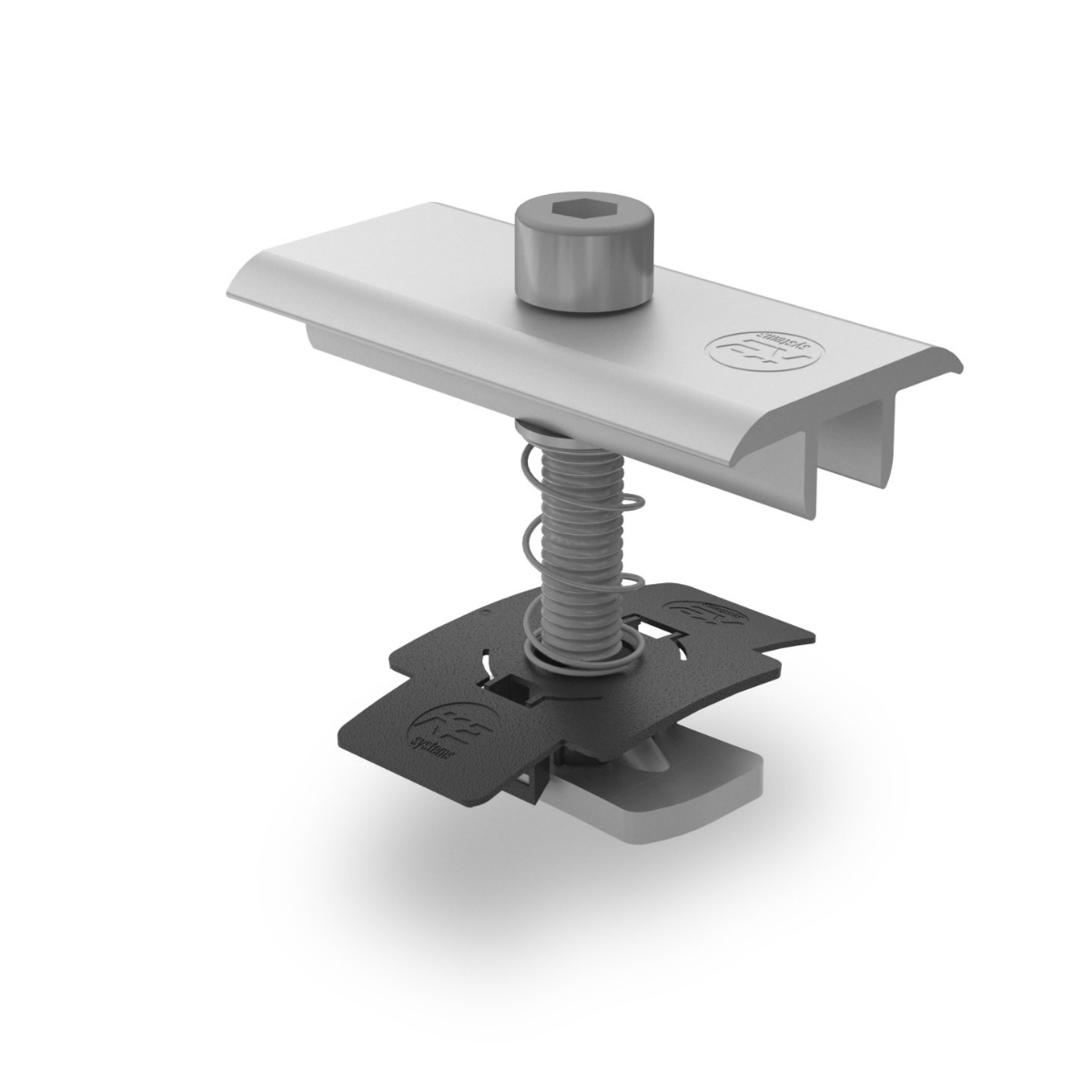 Modulmittelklemmen XS Set – für Rahmenhöhen 33–35 mm (Aluminium EN AW 6063 T66)
