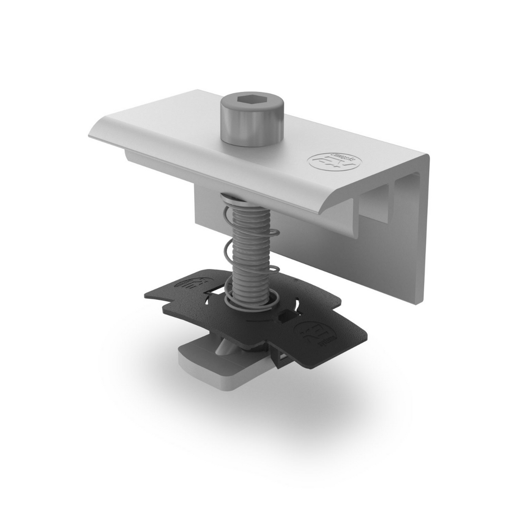 Modulendklemmen Set – für Rahmenhöhe 35 mm (Aluminium EN AW 6063 T66)