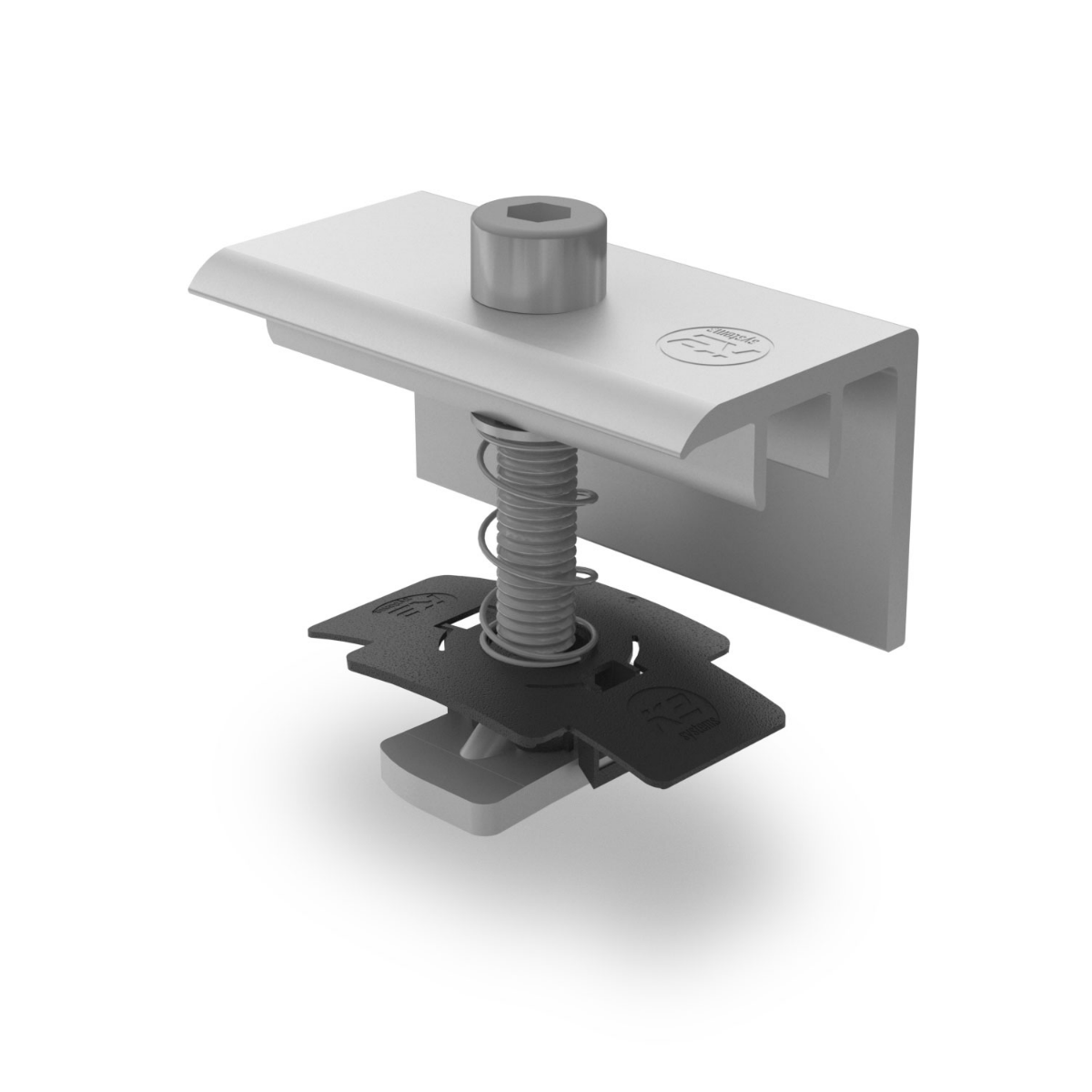 Modulendklemmen Set – für Rahmenhöhe 35 mm (Aluminium EN AW 6063 T66)