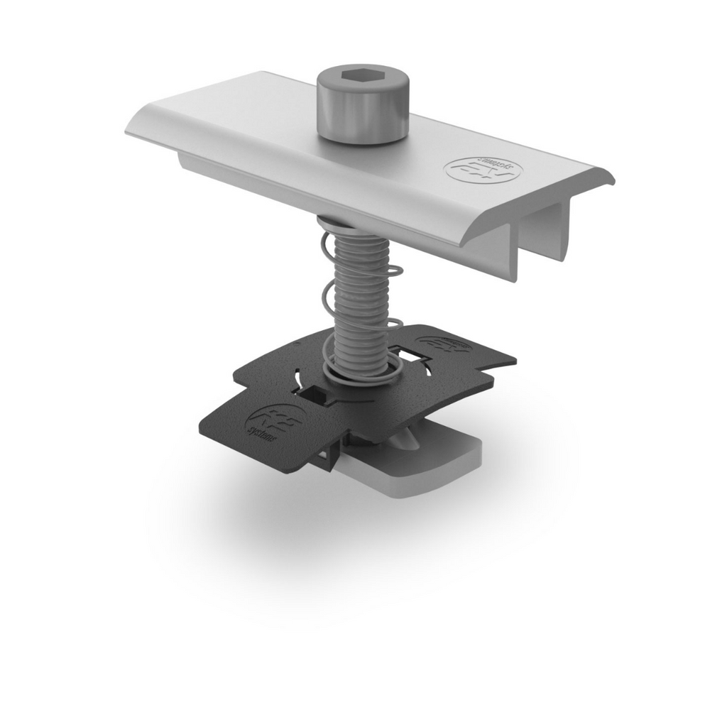 Modulmittelklemmen XS Set – für Rahmenhöhe 30 mm (Aluminium EN AW 6063 T66)