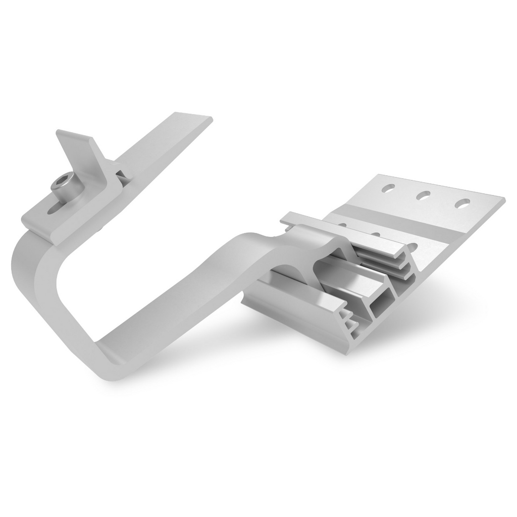 K2 Systems Dachhaken für Betondachsteine – 3-fach höhenverstellbar inkl. Climber 36/50 (Aluminium / Edelstahl A2)