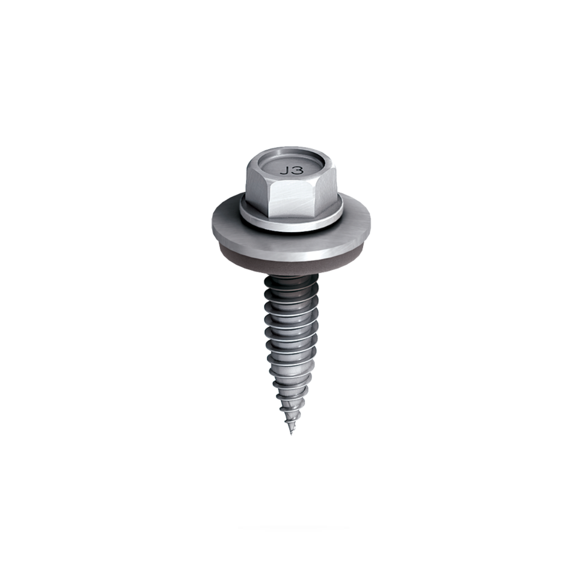 Gewindeformende Sechskantblechschraube 5,5×25 mm – für CarrierRail auf Metallprofilen (Edelstahl A2 / EPDM)